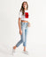 Red Out of Box Cropped Tee