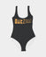 Women's Black  One-Piece Swimsuit